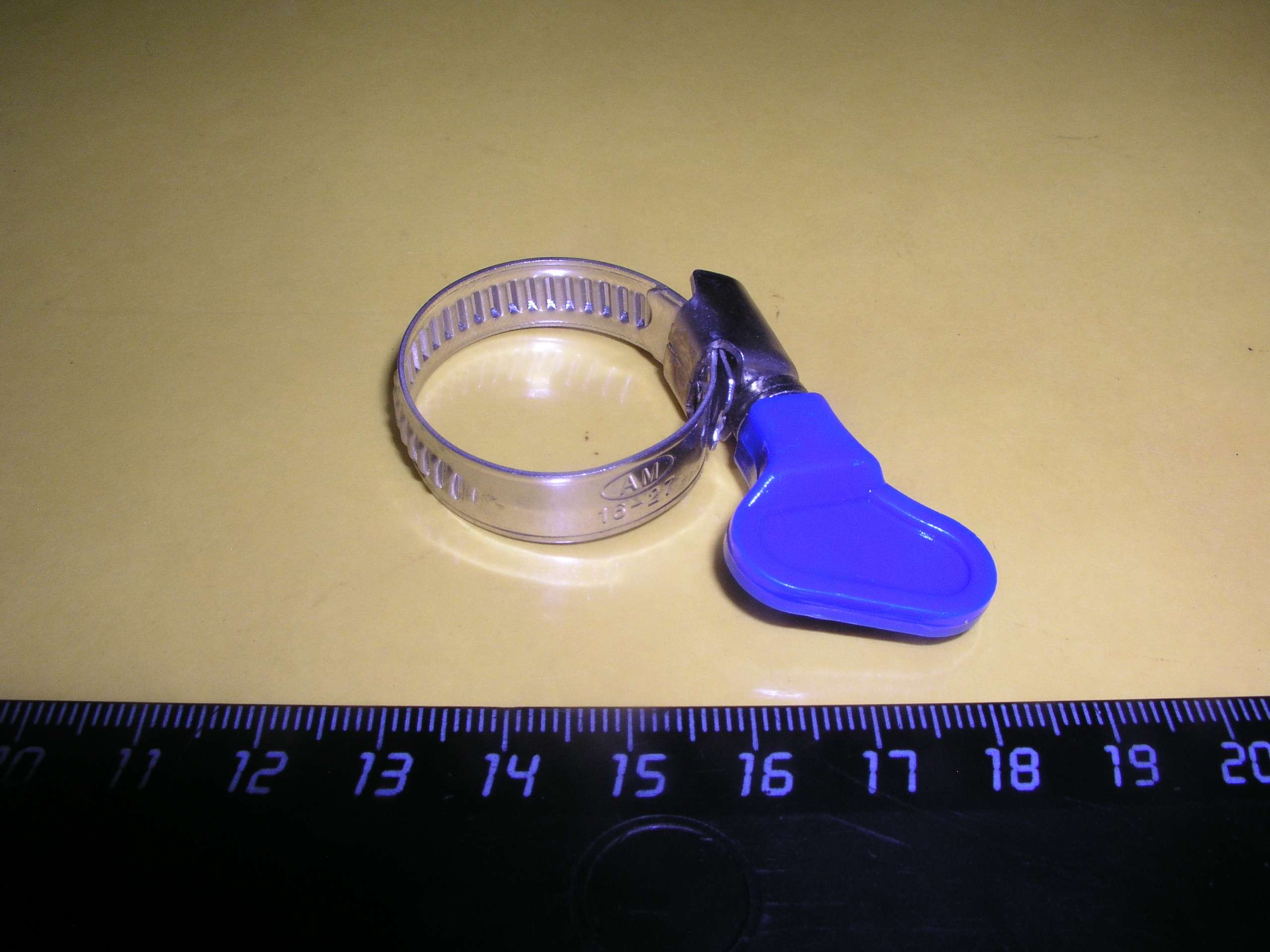 Хомут форма ключа 16-27 мм ширина 9 мм